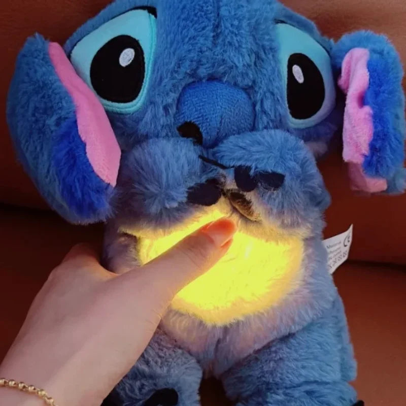 Disney Stitch Plush Doll Lilo & Stitch  Calmante Com bolsa de ar e Luz